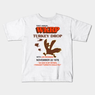 Vintage Wkrp Turkey Drop Kids T-Shirt